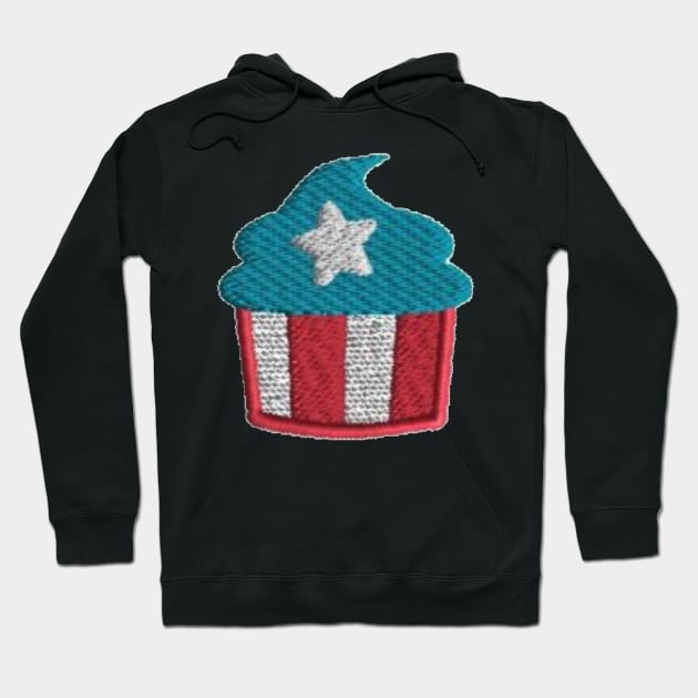 Embroidery American Cupcake Hoodie by anacarminda